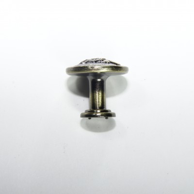 7003 Ручка-кнопка 27мм античная бронза RK-001 AВ